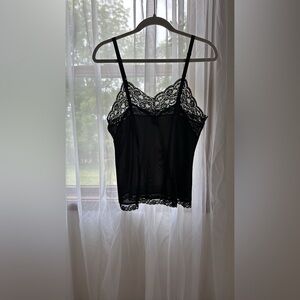vintage black lace camisole